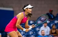 Emma Raducanu in action at the US Open (Picture via Getty)